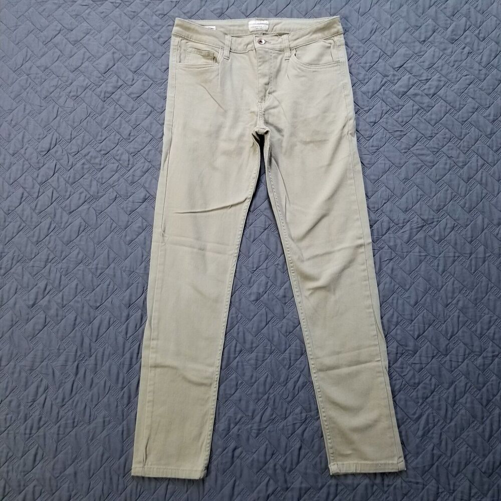 Weatherproof Vintage Khakis Pants Women's‎ 16 Brown Vintage Straight Dark Wash
